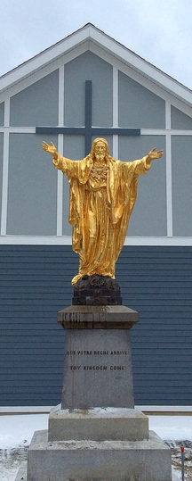 jesus statue in church