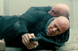 Bruce Willis, front, and John Malkovich in “Red 2.”
