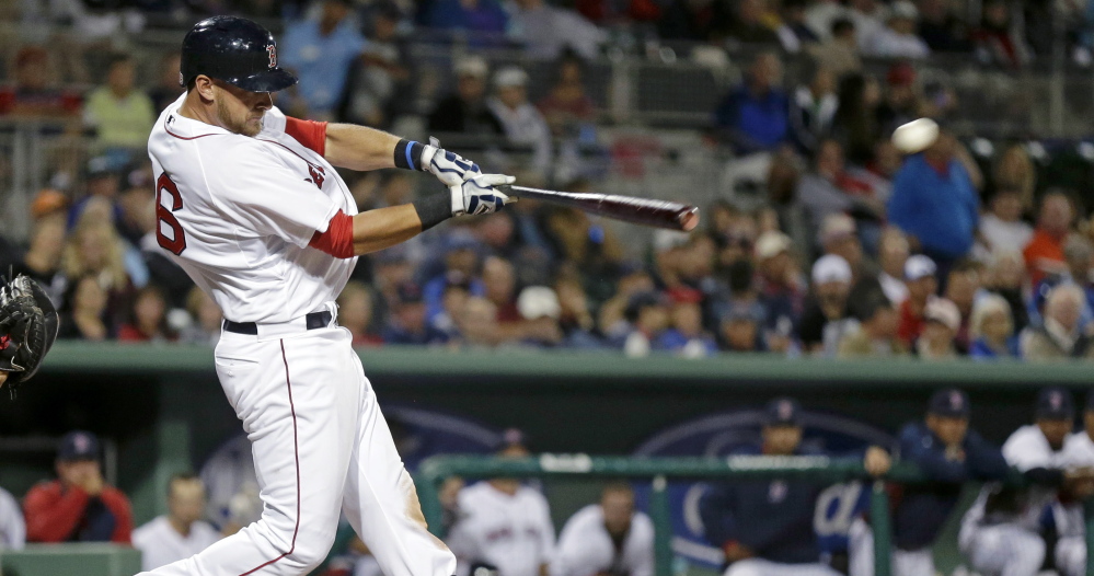 The Boston Red Sox have traded third baseman Will Middlebrooks to the San Diego Padres. The Red Sox will receive catcher Ryan Hanigan in return. Middlebrooks hit .288 with 15 home runs in 75 games as a rookie in 2012, but batted just .213 and battled injuries in the two seasons since then.