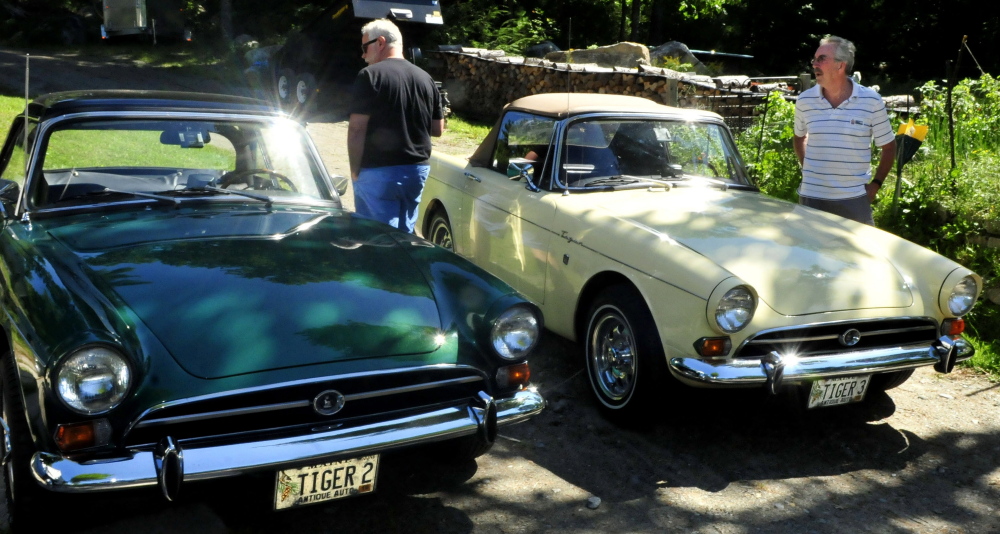 Vintage British car owners show off their wheels in Maine