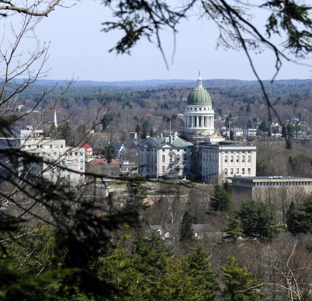 The view from Howard Hill in Augusta. The Kennebec Land Trust wants to give it to the city to be preserved.