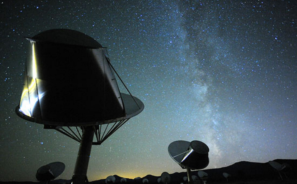SETI institute scientists have turned their radio telescopes toward a star whose light dips.