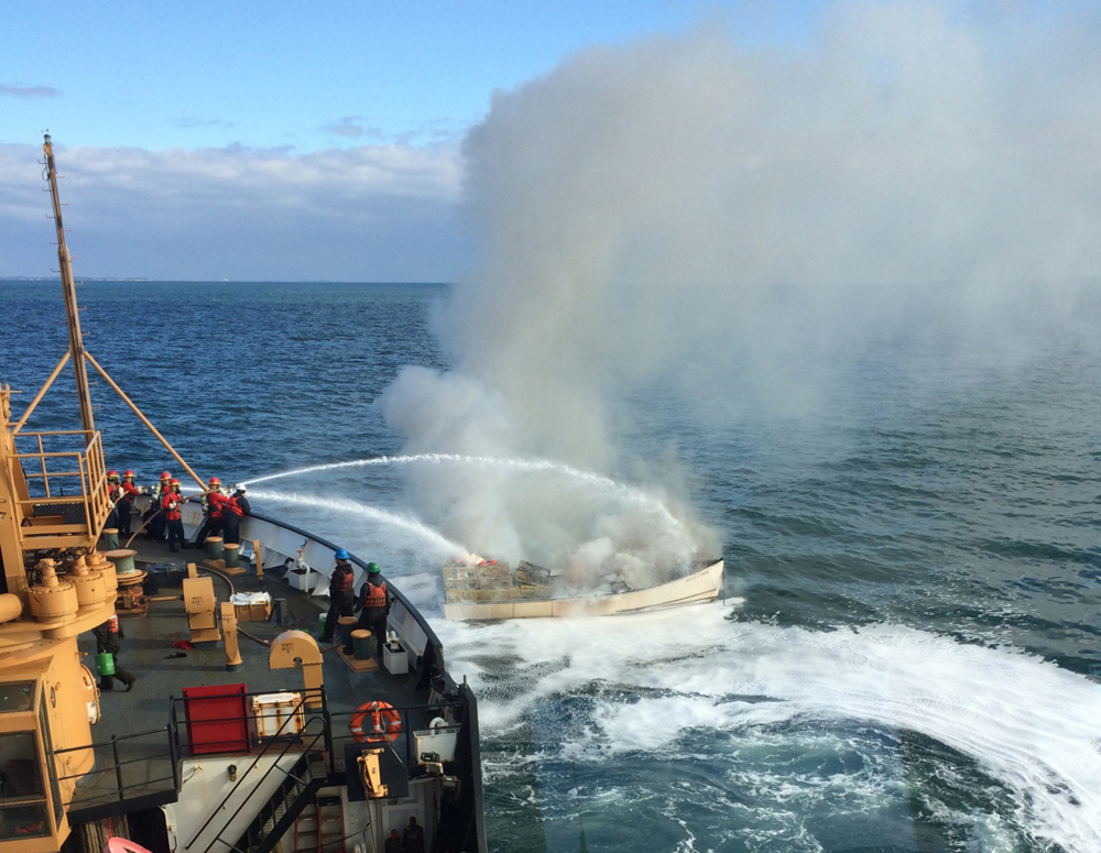 New details: Coast Guard rescues four fishermen after fishing boat sinks 40  miles off Nantucket 