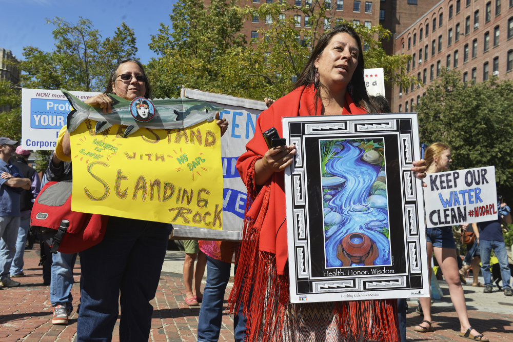 Penobscot Nation, climate activists oppose pipeline at Portland rally