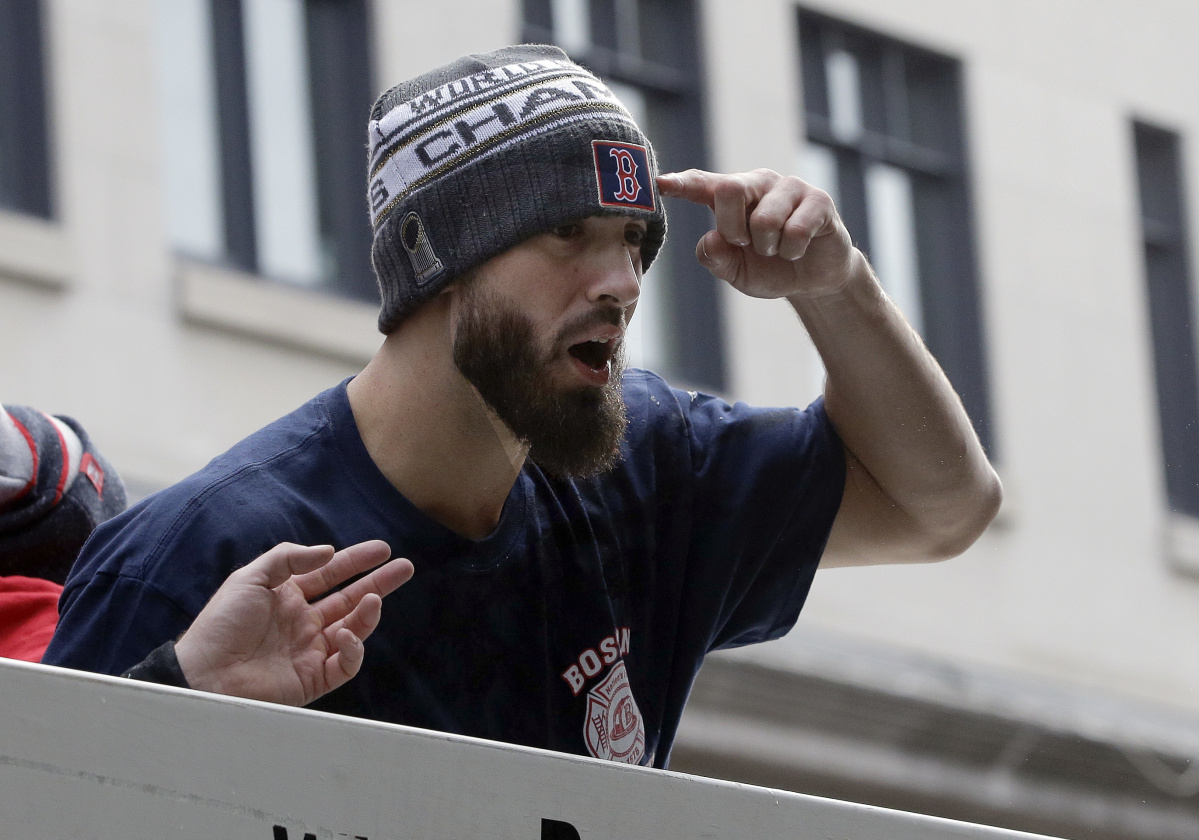 Rick Porcello sits down with Tom Caron at Red Sox spring training 