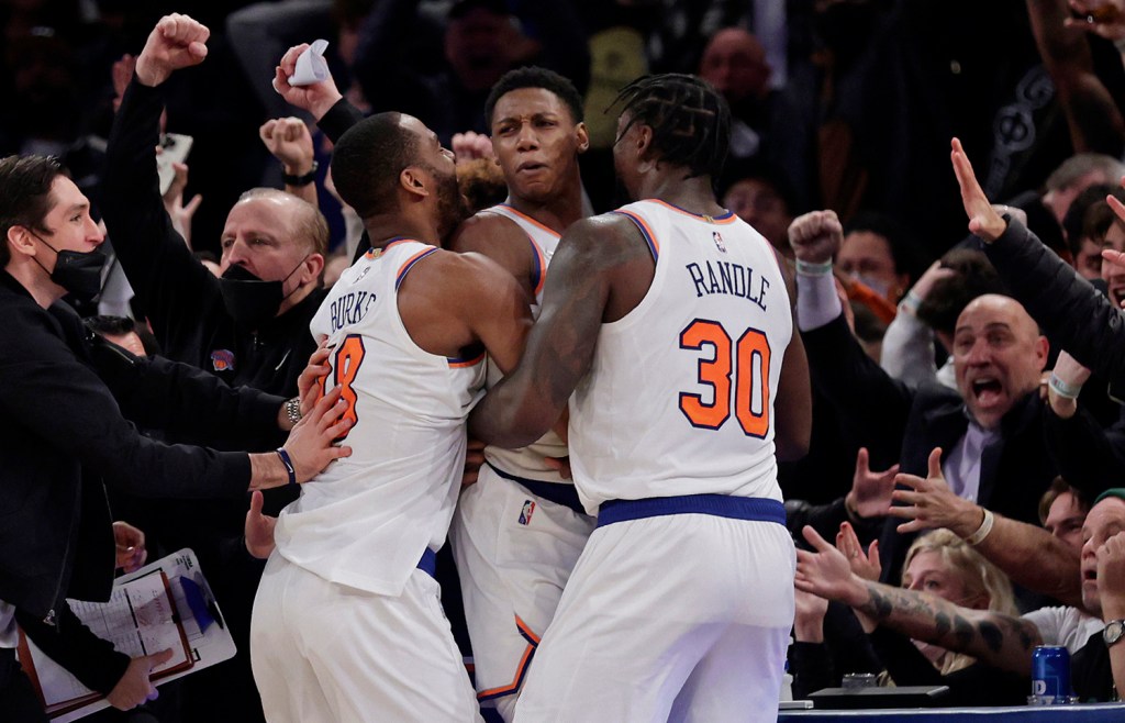 New York takes on Boston following Randle's 41-point game