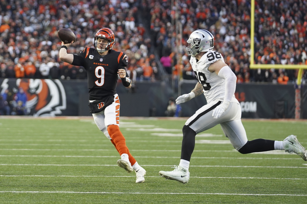 Burrow's scrambling helps Bengals reach Super Bowl