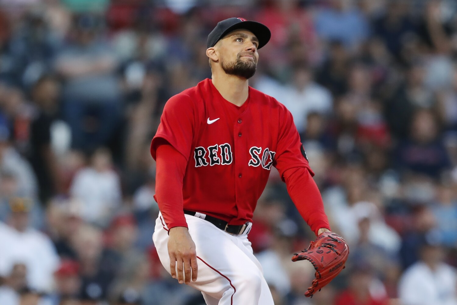 Nathan Eovaldi clearly isn't right, but the Red Sox ace is making it work