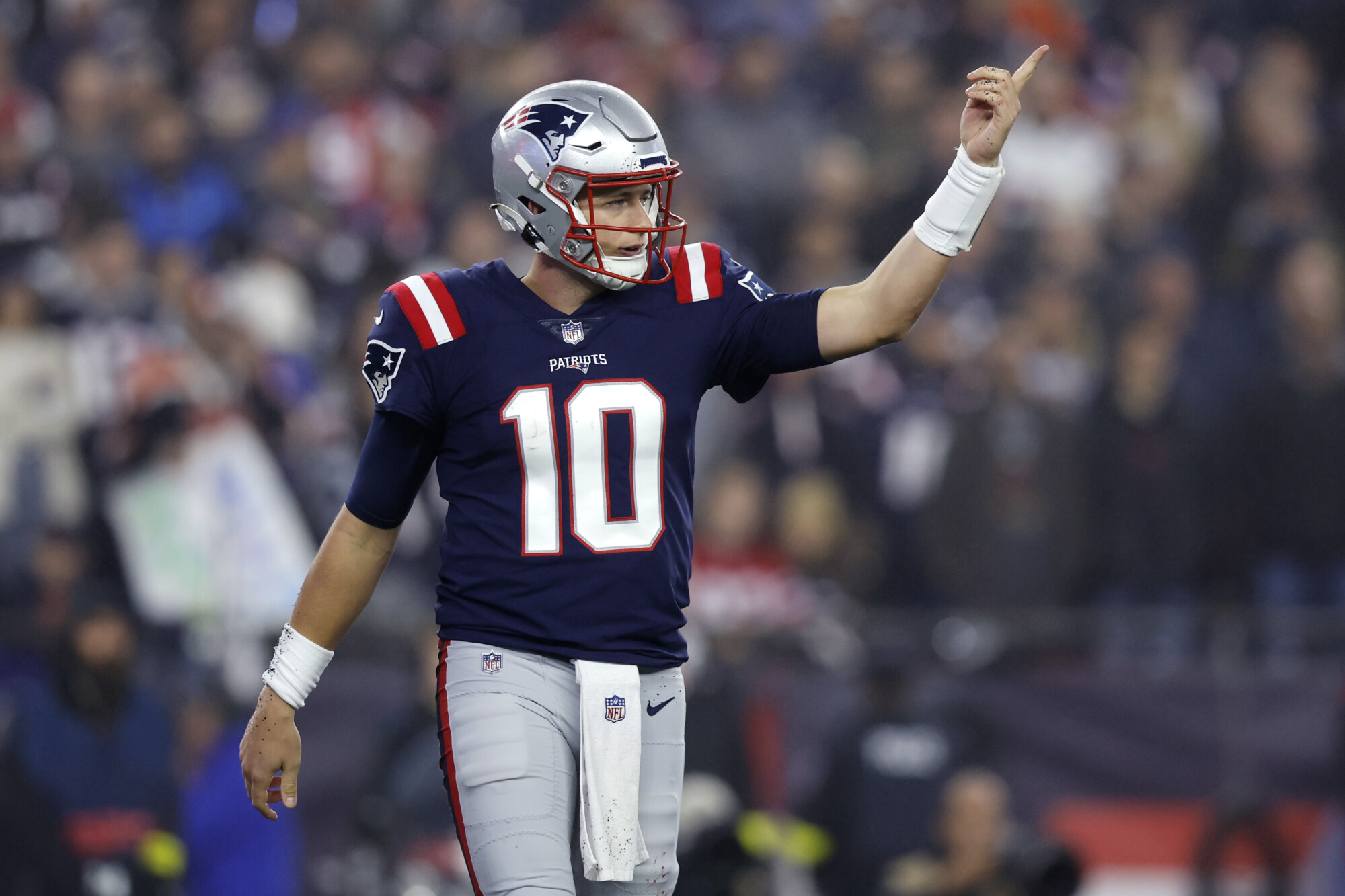 Why is QB Mac Jones wearing No. 50 during Patriots training camp?