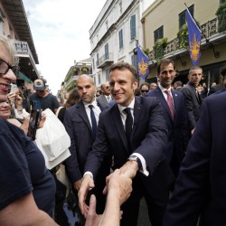 US France Macron New Orleans