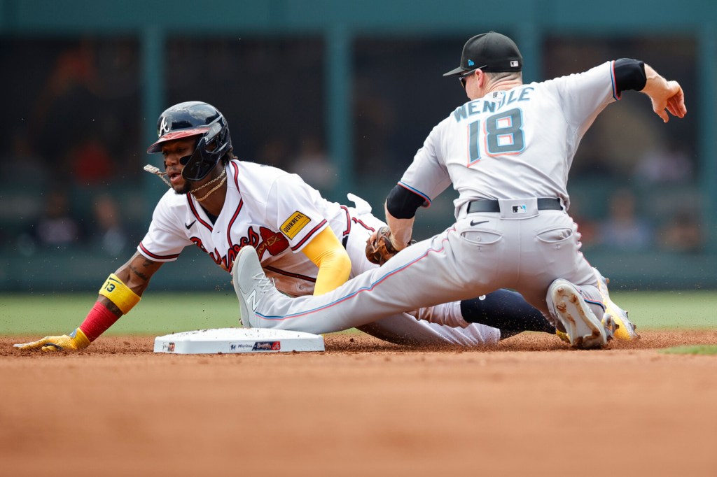 National League outfielder Ronald Acuna Jr., of the Atlanta Braves