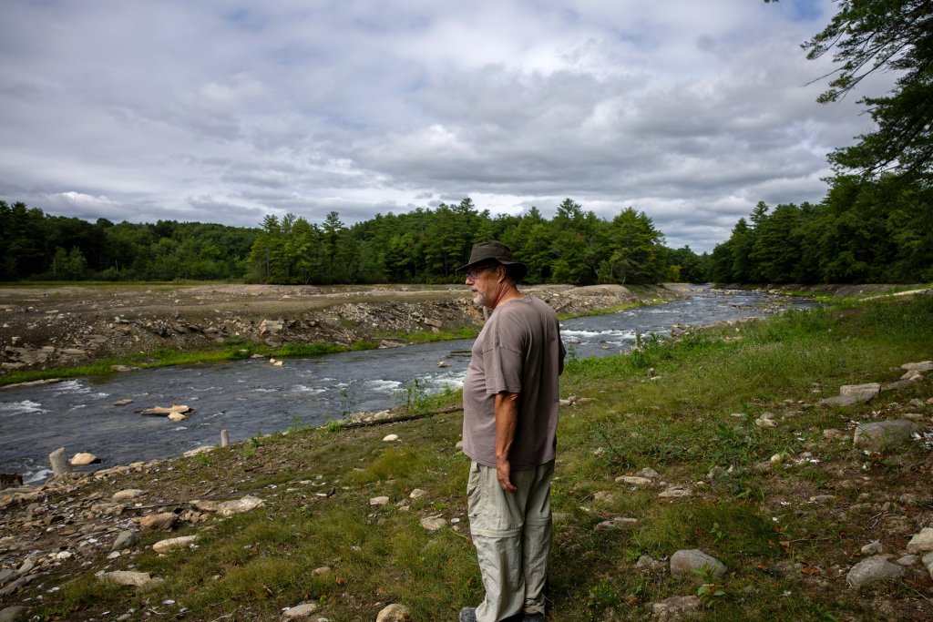 Unexpected water drop reveals “wild” section of Presumpscot River hidden for decades